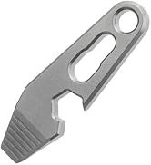 WARHERO Titanium EDC Pry Bar Multitool, Mini Keychain Prybar Tool with Bottle & Box Opener, 1.77”...