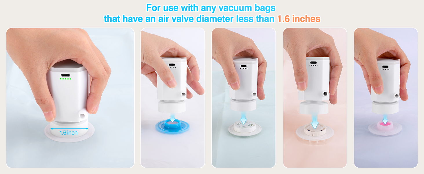 hand pump for vacuum storage bags