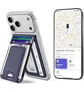 TopMade for MagSafe Wallet with Money Clip, Works with Apple Find My, Strong Magnetic Wallet for ...