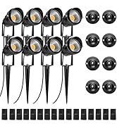 LightingWill 5W Landscape Lighting, Warm White 3000K-3500K, DC 12V LED Low Voltage Landscape Ligh...