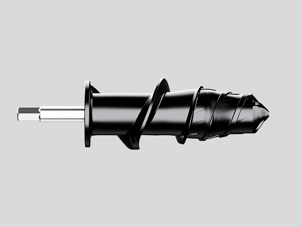Multi-stage masticating juicer spiral auger powered by iron core motor for high juice yield.