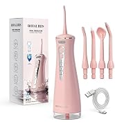 ROYAL IRIS C15 Portable Cordless Water Flosser for Teeth SPA, 4 Modes for Sensitive Gums & Braces...