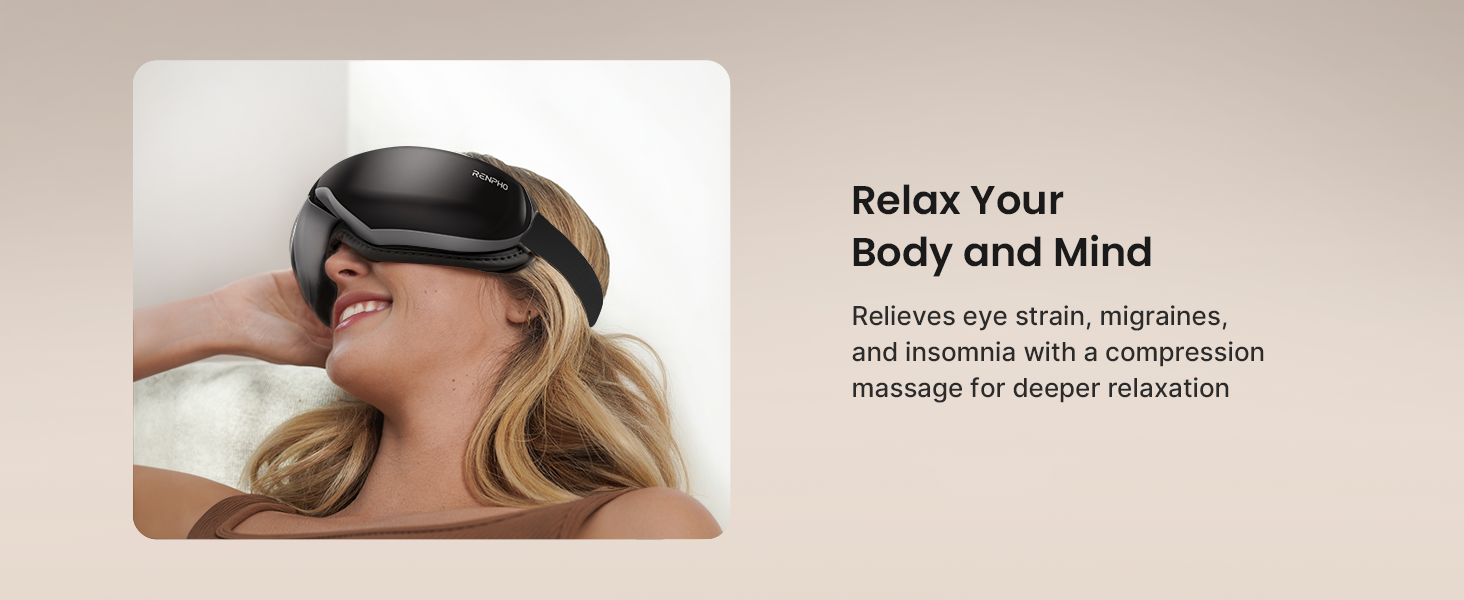 Heated Eye Sleep Mask for Eye Strain Relief