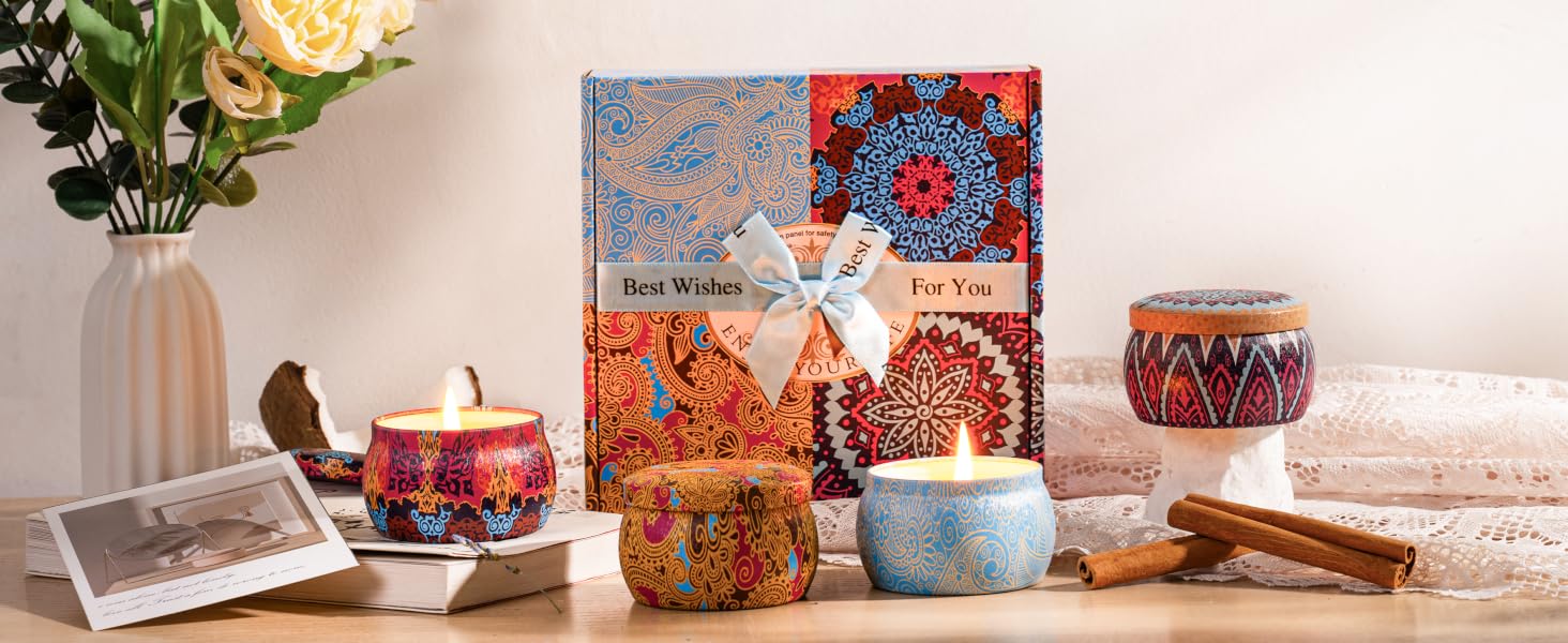 Candles for Home Scented Aromatherapy Candles Gifts Set for Women