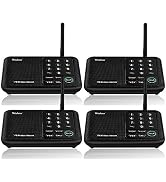 Wuloo Intercoms Wireless for Home 5280 Feet Range 10 Channel 3 Code, Wireless Intercom System for...