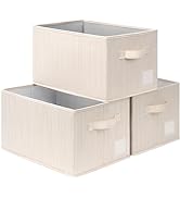 CHICVITA Large Storage Bins Storage Baskets for Organizing, Baby Basket for Nursery, Fabric Stora...