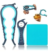 Latest Jar Opener and 5 in 1 Bottle Opener with Rubber Jar gripper Pad Ideal for Seniors with art...