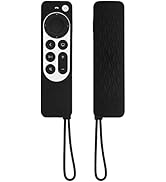 TOKERSE Case for Apple TV 4K Siri Remote 2022 3rd Gen and 2021 2nd Gen - Soft Silicone Remote Cov...