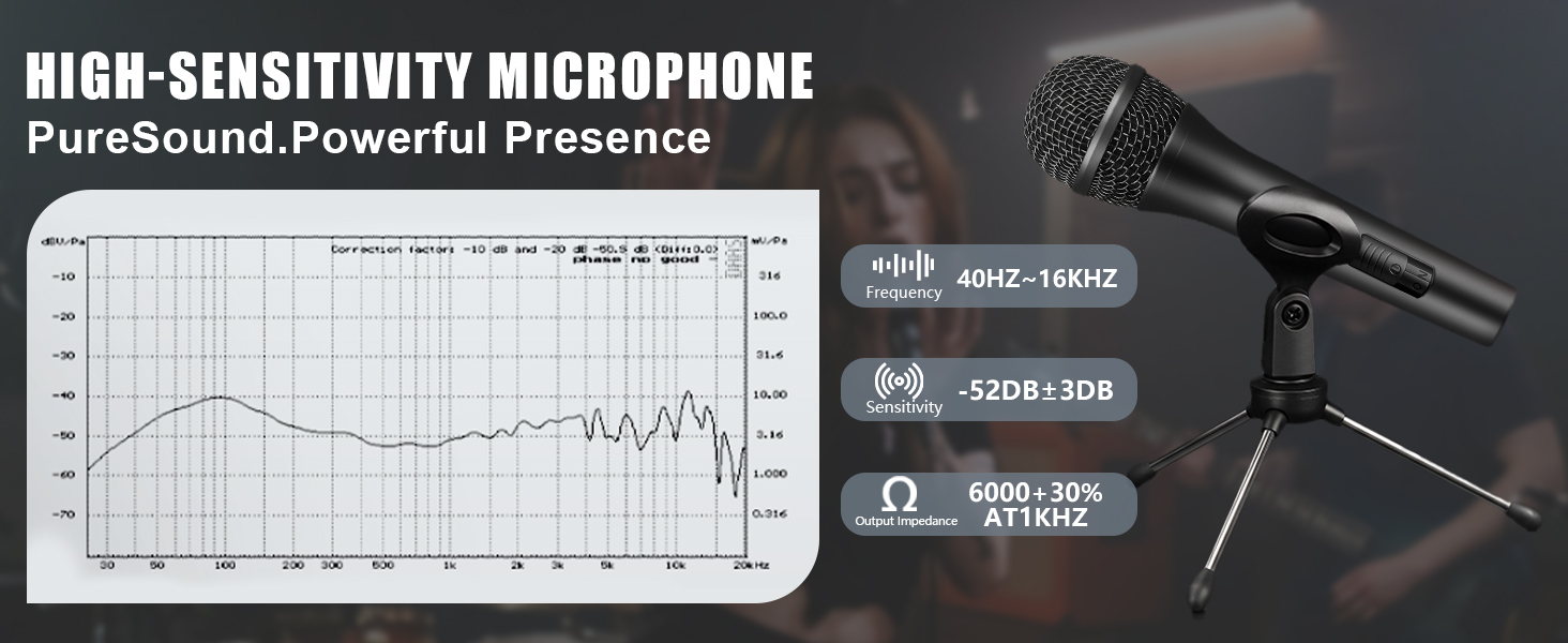 stage vocal microphone for singing dj microphone karaoke mic wired microphone for speaker