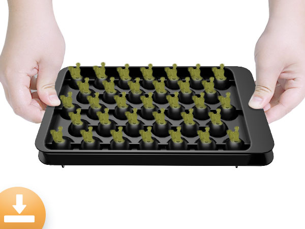 WIBIMEN Round ice cube trays