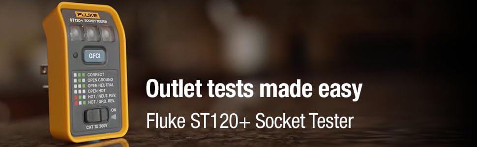 Fluke ST120+ Socket Tester Banner