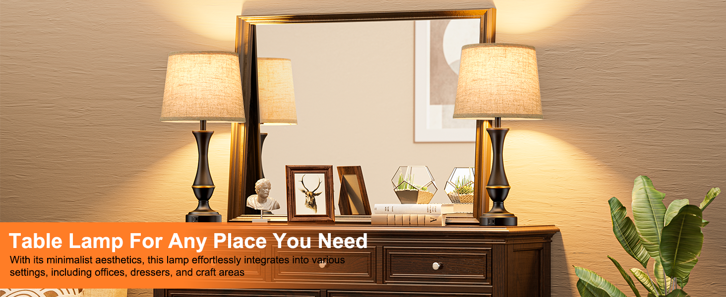 nightstand lamps set of 2