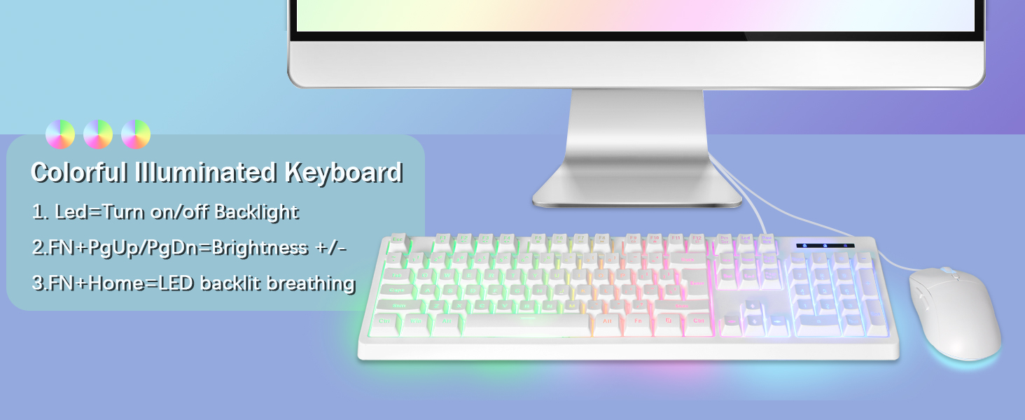 light up led keyboard