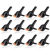 UTEBIT Backdrop Spring Clamps 12 Pack 4 Inch Large Heavy Duty Photography Backdrop 4" Clips for B...