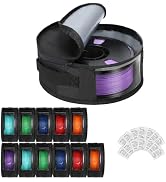 Water-Proof Lining & Zipper 3D Filament Storage with Desiccants - Dustproof 3D Printing Printer A...