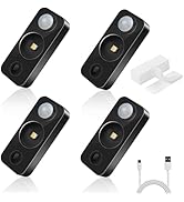 NIEGNOWOO LED Motion Sensor Puck Lights, Rechargeable Cabinet Lights, Stick on Wireless LED Night...