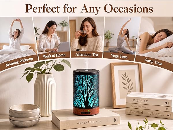 Essential Oil Diffuser - 150ML Metal Aromatherapy Diffuser