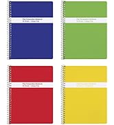 Oxford Spiral Composition Notebooks, 4 Pack, Poly Covers, College Ruled Paper, 9-3/4 x 7-1/2 Inch...