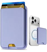 Ababuli Cell Phone Card Holders, Magnetic Slim Leather Wallet for iPhone Series 17/16/15/14/13/12...