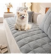OTOB All Season Couch Covers for 3 Cushion Couch Sofa, Washable Anti Slip Lambswool Sofa Slipcove...