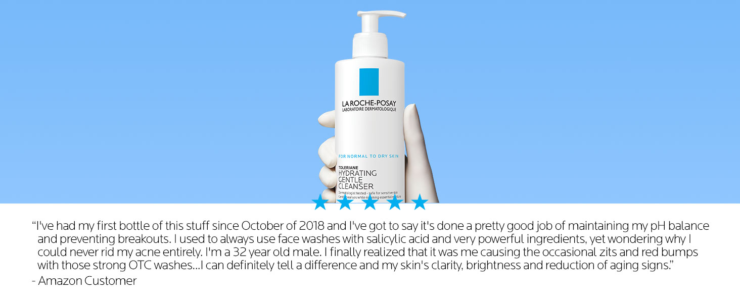 review notes pH balance maintained preventing acne noting that gentle cleanse improved skin barrier