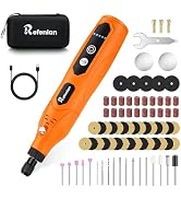 Refenlan 4V Mini Cordless Rotary Tool, 18000RPM 5-Speed Rotary Tool with 79Pcs Accessories, Type-...