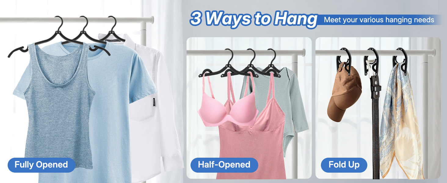 folding hangers for traveling