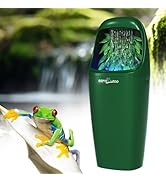 REPTIZOO Reptile Water Dispenser Automatic Chameleon Drinking Fountain with Indicator Light, Rept...