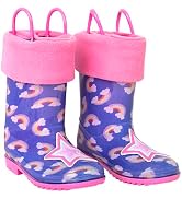 Toddler Rain Boots, Kids Rain Boots for Girls and Boys Rain Boots - Rubber with Fun 3D Patterns &...