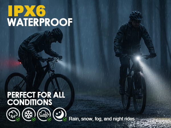 waterproof bike light