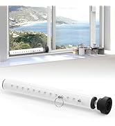 WooFog(Short)Security Bars for Sliding/Vertical Window, Adjustable Window Jammer Bars Security In...