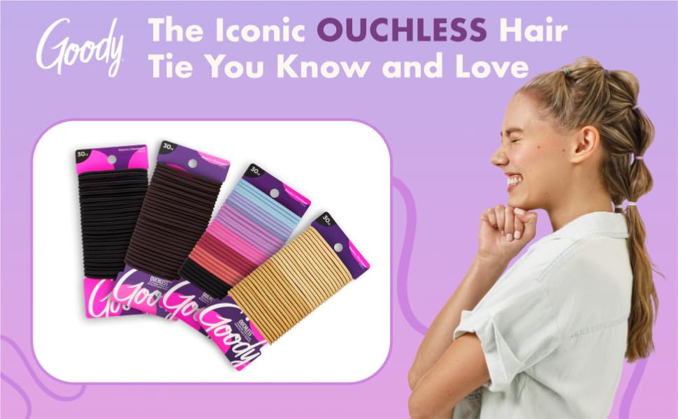 Goody hair tie elastics different colors