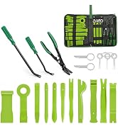 GOOACC 19Pcs Trim Removal Tool Set Panel Fastener Clips Removal Automotive Plastic Upholstery Pli...