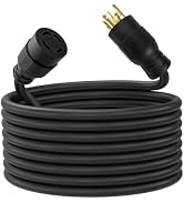 100FT 30 Amp Generator Extension Cord 4 Prong, L14-30P/L14-30R | 10 Gauge STW 125/250V Twist Lock...