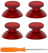 eXtremeRate Replacement Controller Joystick for Xbox One - 4 PCS Carmine Red Thumbsticks Analog T...