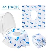41 Extra Large Disposable Toilet Seat Covers - Blue
