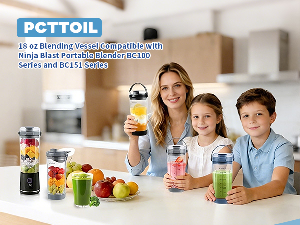 18 oz Blending Vessel for Ninja Blast Portable Blender