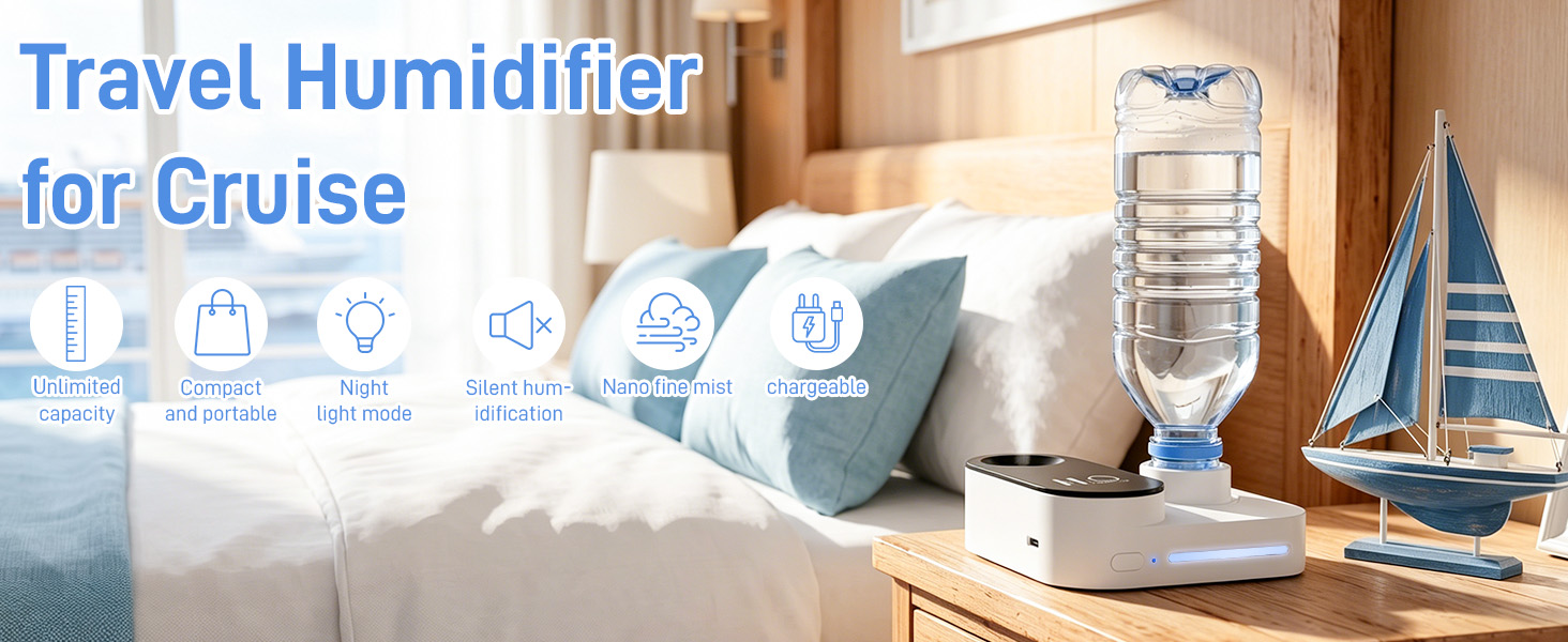 cruise humidifier travel humidifier for cruise portable humidifier water bottle humidifier