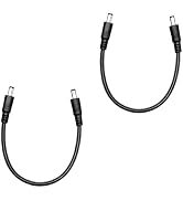 IMIYORE 1FT DC Power Extension Cable 5.5mm x 2.5mm 12V Connector 18AWG Male to Male Connection Ca...