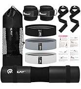 NEALFIT Barbell Pad Set for Squat & Hip Thrust - Extra Thick High Density Neck & Shoulder Support...
