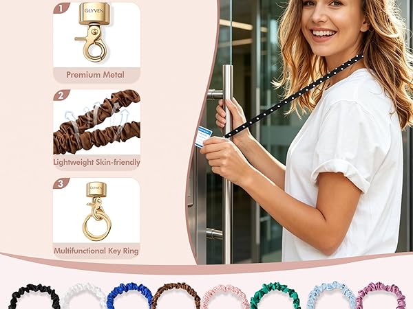 Stretchy Scrunchie Lanyard for ID Badges