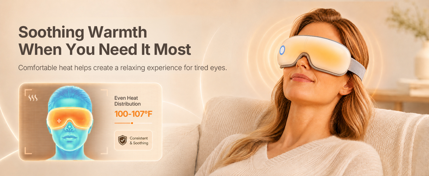 heated eye massager