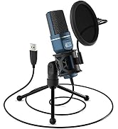 USB Microphone, TONOR Computer Cardioid Condenser PC Gaming Mic with Tripod Stand & Pop Filter fo...