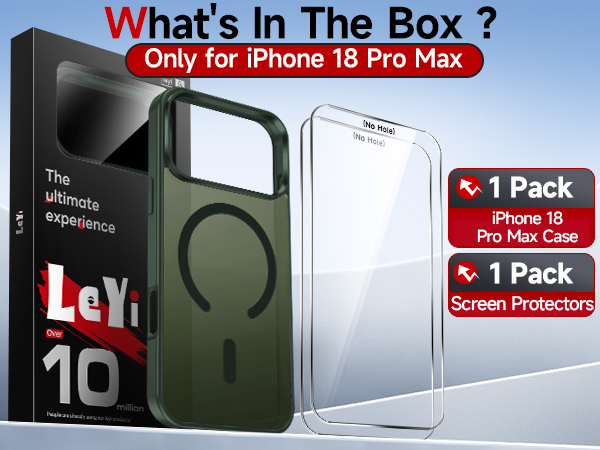 iPhone 18 pro max case with magsafe screen protector i phone 18 pro max cover funda para