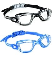 Vorshape Swim Goggles 2 Pack Anti Fog Swimming Goggles, No Leaking UV Protection Pool Goggles for...
