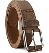 CHAOREN Full Grain Leather Belt for Men, Work Belts for Men Heavy Duty, Daily Wear for Jeans Pants