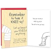 MOROLURU Funny Get Well Soon Knee Card for Friends, Humor Speedy Surgery Recovery Gifts for Women...