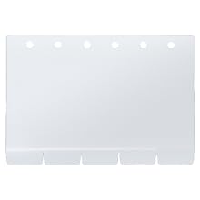 with 10 plastic divider tabs for cards organization