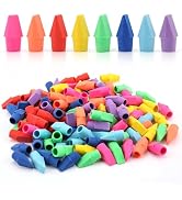 YISAN Cap Erasers for Pencils,120 PCS Pencil Top Erasers,School Erasers 8 Assorted Colors, 71310