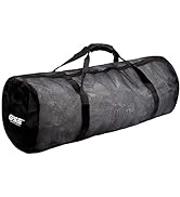 GSE Large Heavy Duty Mesh Sports Equipment Duffle Bag, Dry Bag, Scuba Bag with Zipper for Diving ...